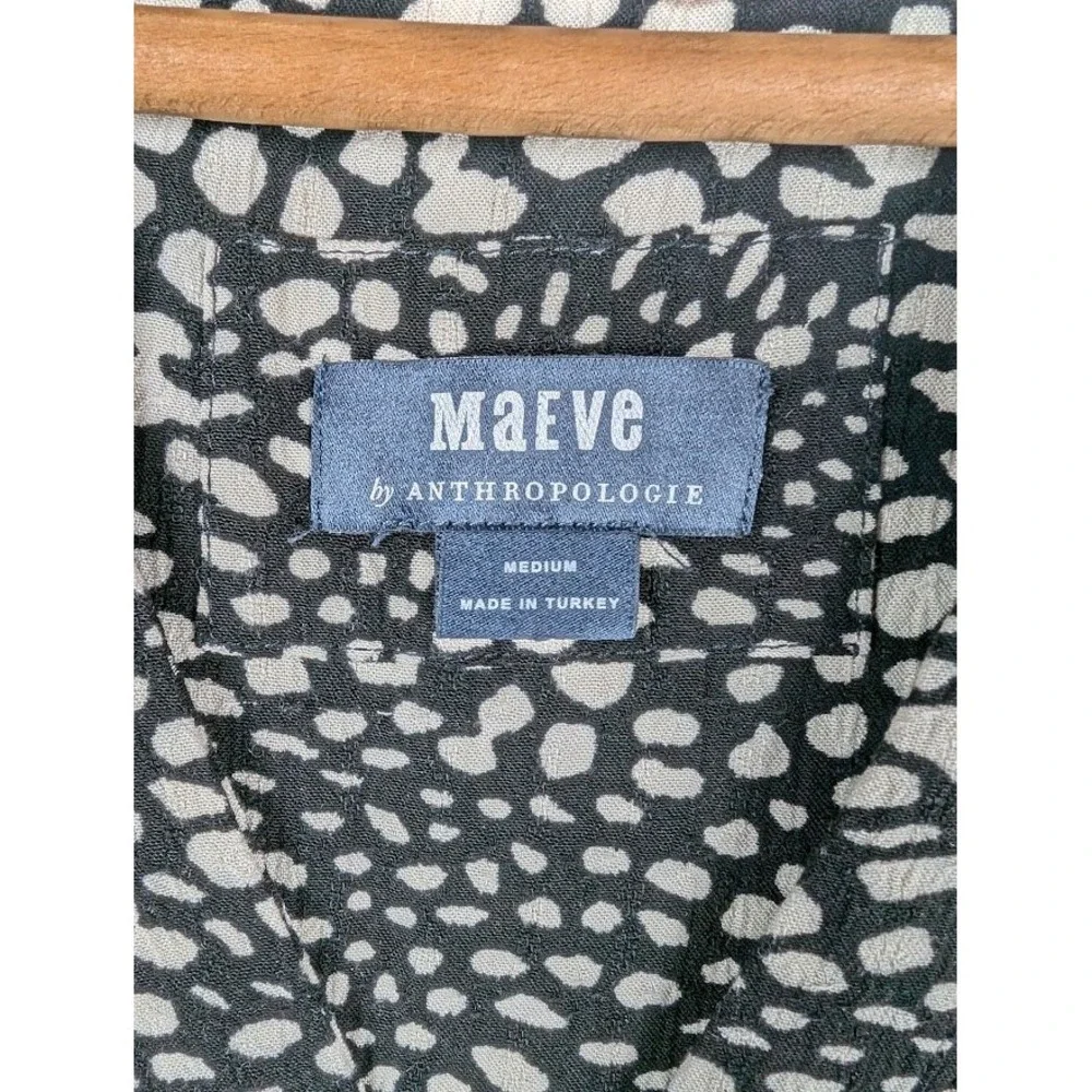 Maeve by Anthropologie Tiered Mini Dress Medium‎ Boho Flowy Babydoll Whimsigoth
